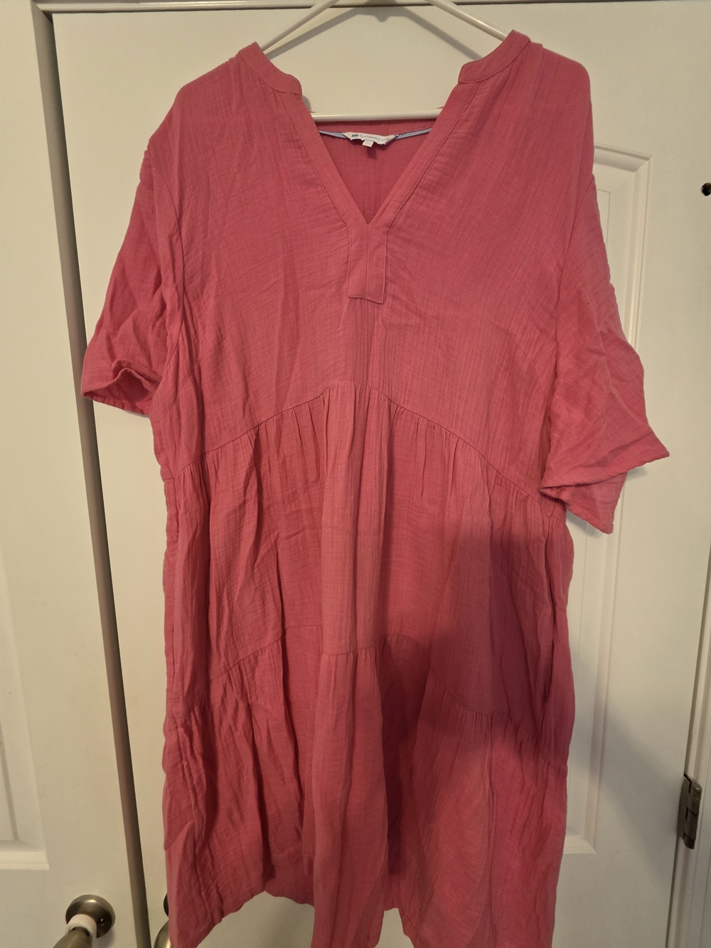 Southern Tide Coral-Pink Tiered Midi Dress